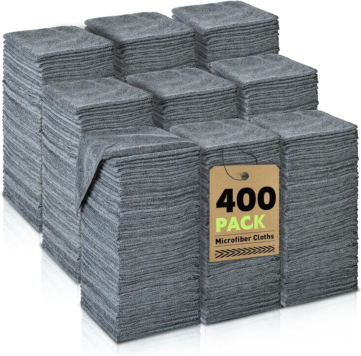 Microfiber Cleaning Cloths Bulk - Ultra Absorbent Towels for Cars