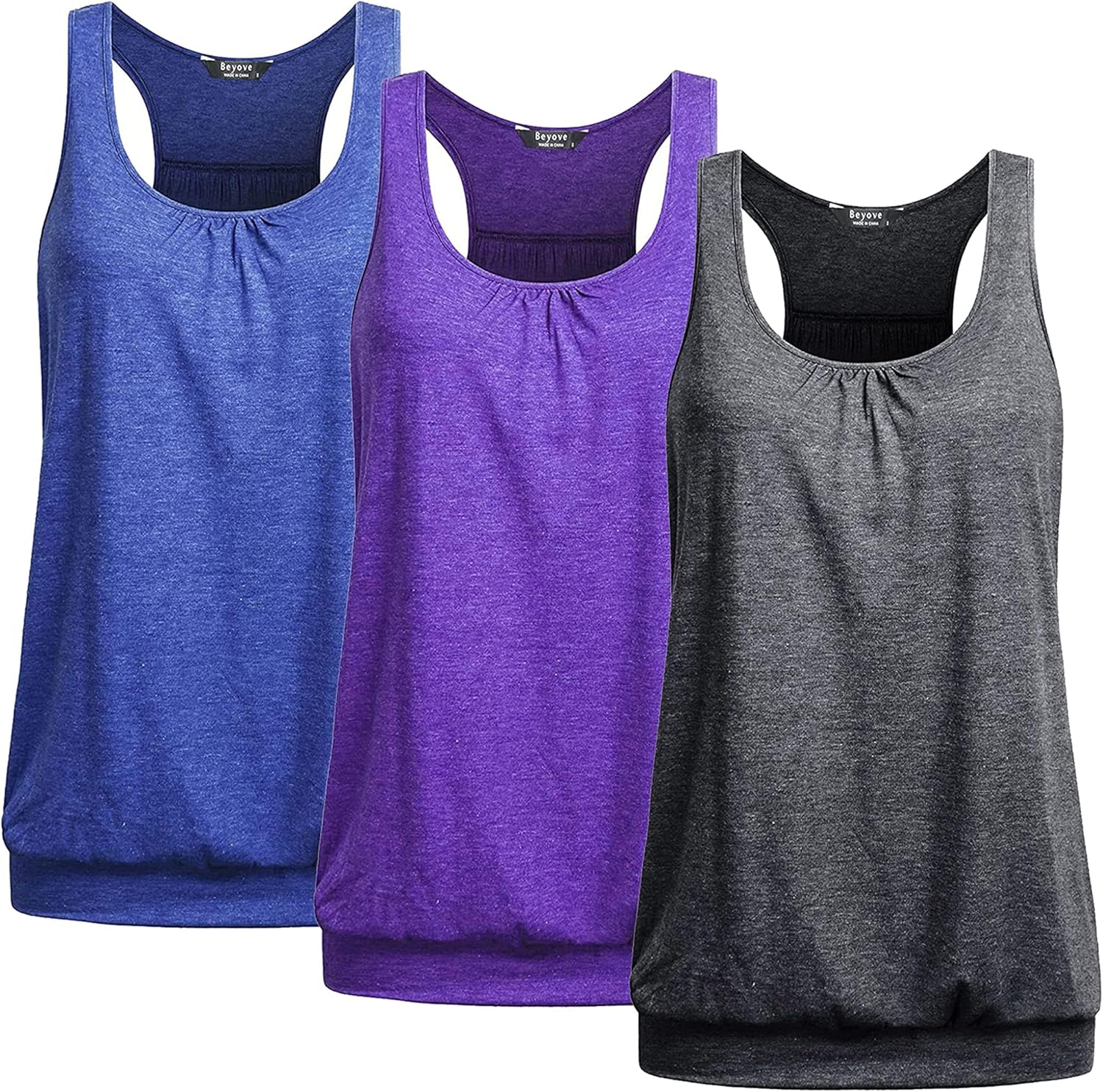 Beyove Racerback Tank Tops for Women - Perfect for Yoga and Fitness