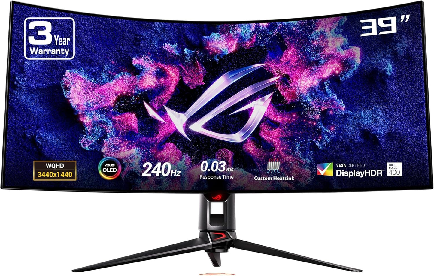 ASUS Ultrawide Curved OLED Gaming Monitor - 240Hz Speed