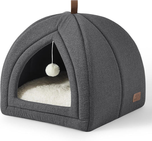 Bedsure 2-in-1 Cat Cave: Cozy Hideaway for Small Pets