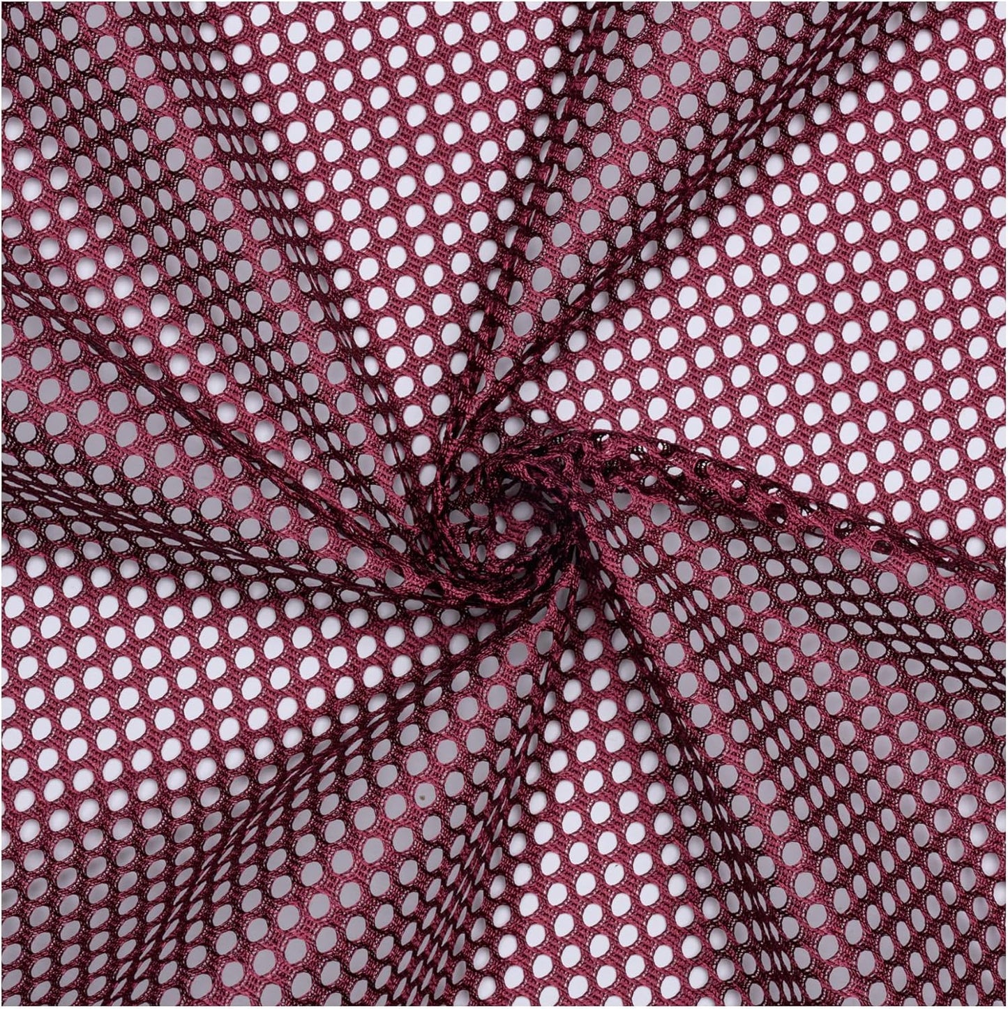 Pico Textiles 5 Yards Bolt Maroon Polyester King Mesh Jersey Fabric