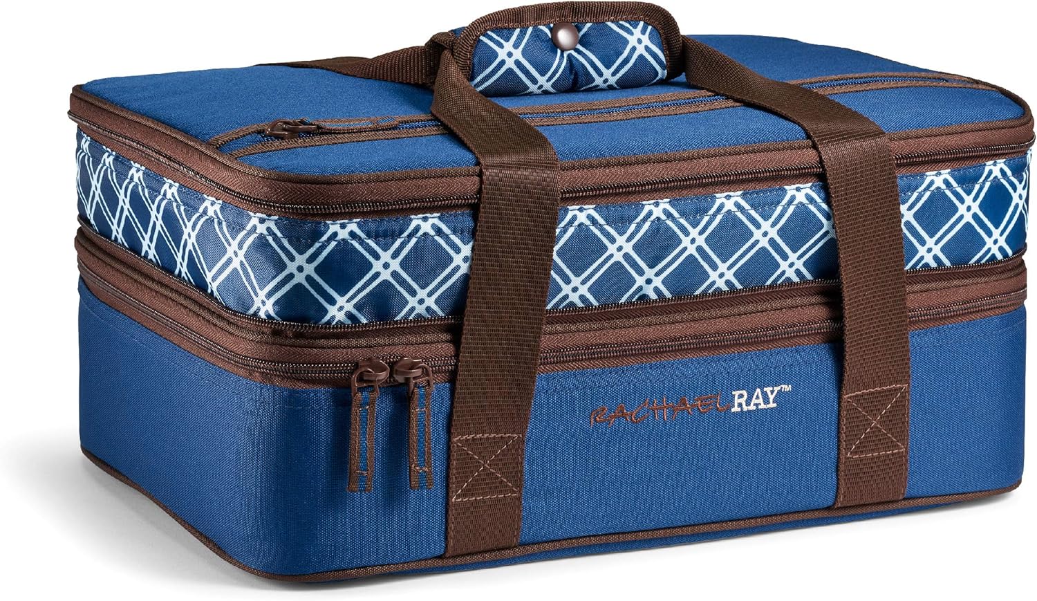Expandable Insulated Casserole Carrier for Hot or Cold Food