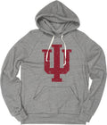 Indiana Hoosiers Tri-Blend Hoodie Vintage Icon - Soft, Lightweight