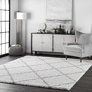 nuLOOM Tess Moroccan Shag Area Rug, Soft and Stylish 8ft x 11ft
