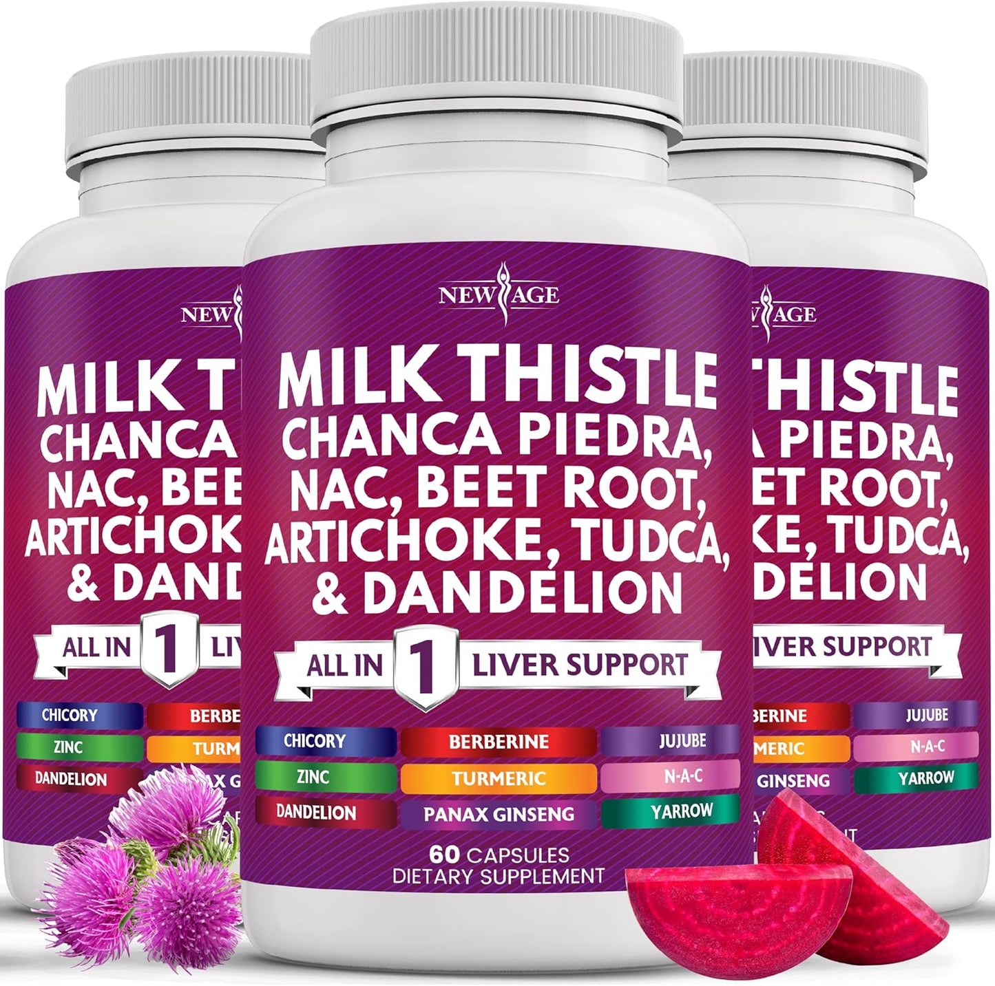 Advanced Liver Support Supplement with Milk Thistle and More