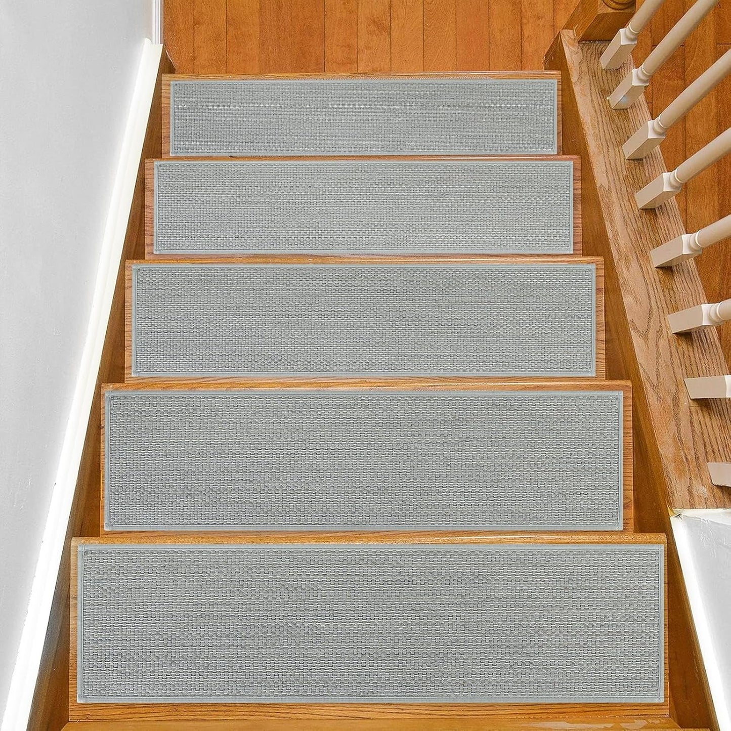 Non Slip Stair Treads for Wooden Steps - Extra Wide 8 Pack