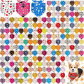 Paw Bone Dog Bandana Bulk Set 240 Pcs - Cute Summer Paw Patterns