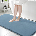 Memory Foam Bath Mat Rug 59x24 in Airy Blue - Thick Plush Comfort