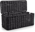 ZhiYo Handmade Black Cord Organizer Box - Hide Cords in Style!
