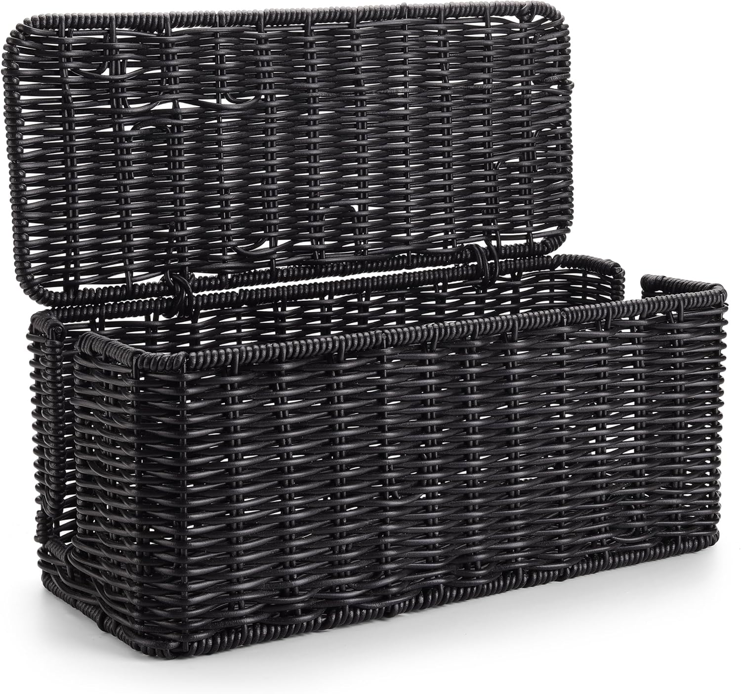 ZhiYo Handmade Black Cord Organizer Box - Hide Cords in Style!
