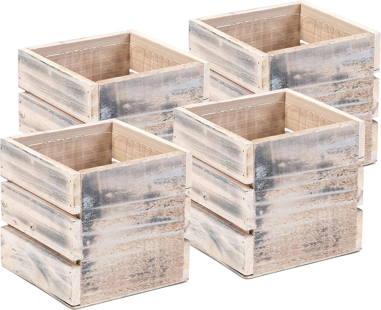 Wood Planter Box with Wine Crate Style for Home Decor