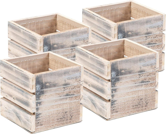 Wood Planter Box with Wine Crate Style for Home Decor