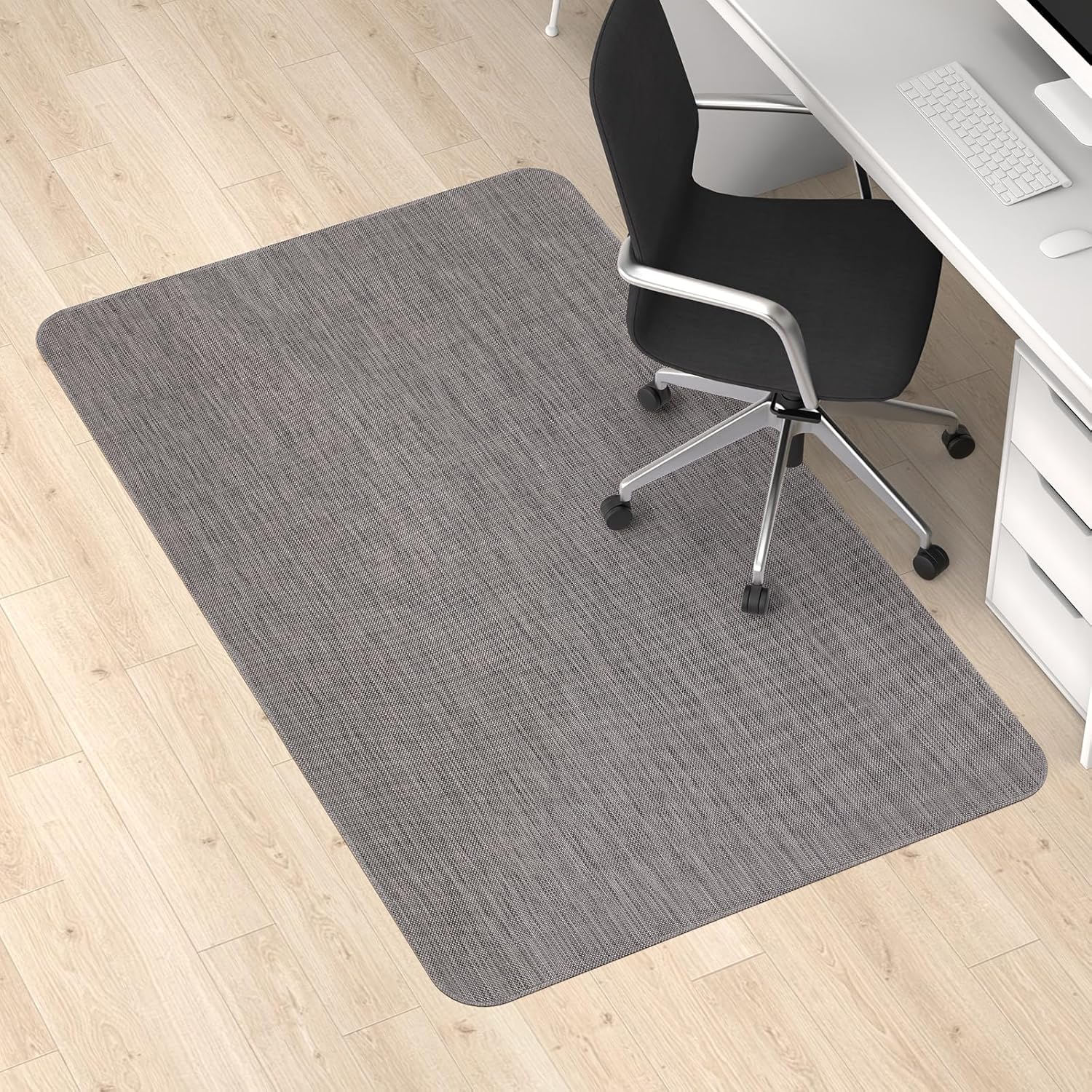 Large Anti-Slip Hard Floor Chair Mat - Dark Grey