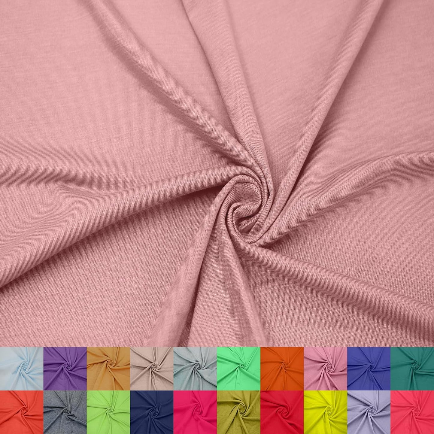 60 Inch Rayon Spandex Jersey Knit Fabric - Soft & Stretchy