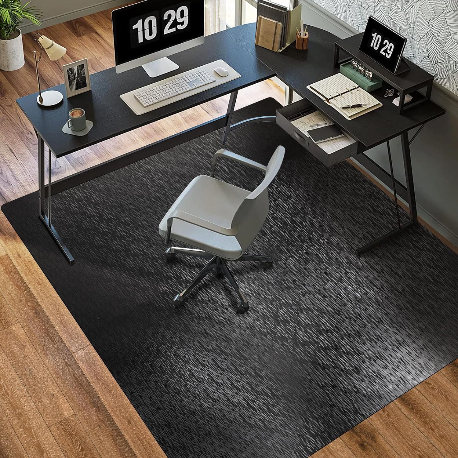 Tydle Large Chair Mat: Slip Resistant Hard Floor Protector