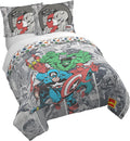 Jay Franco Kids Duvet Cover Set - Marvel Comics Grey