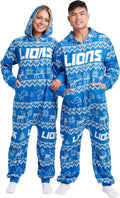 FOCO NFL Team Logo Pajamas One Piece Onsie for Comfort