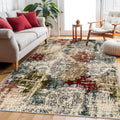 Living Room 6x9 Rug Modern Abstract Area Rug - Soft, Non-Slip