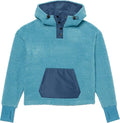Cozy Women's Teddy Fleece Quarter Button Hooded Jacket Review