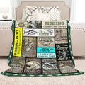 Fishing Gifts for Fisherman Fish Blanket for Men Women - Cozy Vintage
