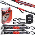 TorkStrap 10ft Self Tensioning Tie Down Straps - Simple, Secure Load