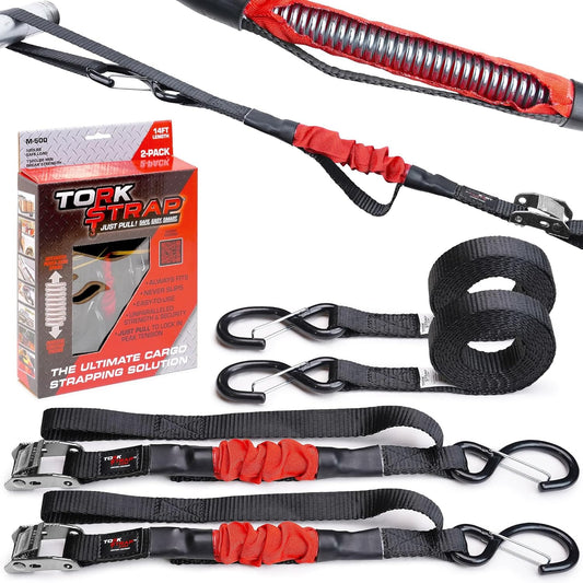 TorkStrap 14ft x 1ft' Self Tensioning Tie Down Straps Review