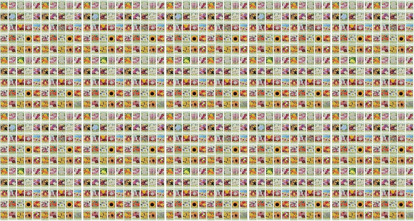 Set of 1000 Assorted Flower Seed Packets - Easy to Grow Varieties
