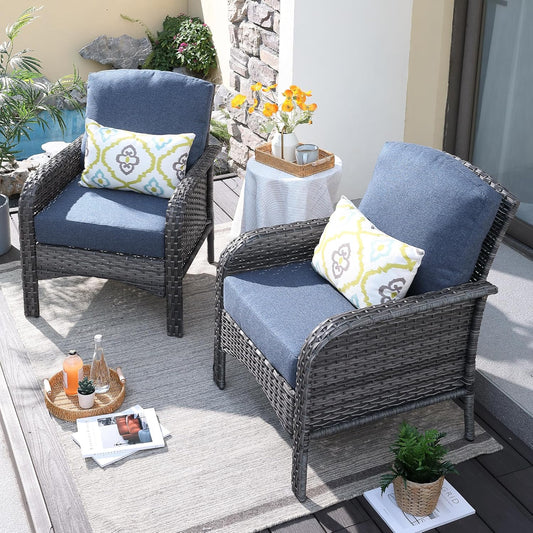 ovios 2 Pieces Patio Furniture Set for Outdoor Comfort