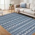Area Rug Living Room Rugs 5x7 Washable Boho Moroccan Geometric Rug