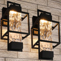 Dusk to Dawn Outdoor Wall Sconce 2 Pack - Modern Waterproof Porch