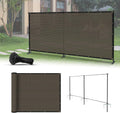 6 ft x 12 ft Privacy Fence Kit Freestanding Mesh Screen - Portable