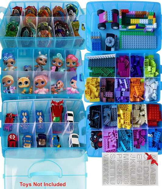 HOME4 No BPA 60 Adjustable Compartments Storage Organizer Case