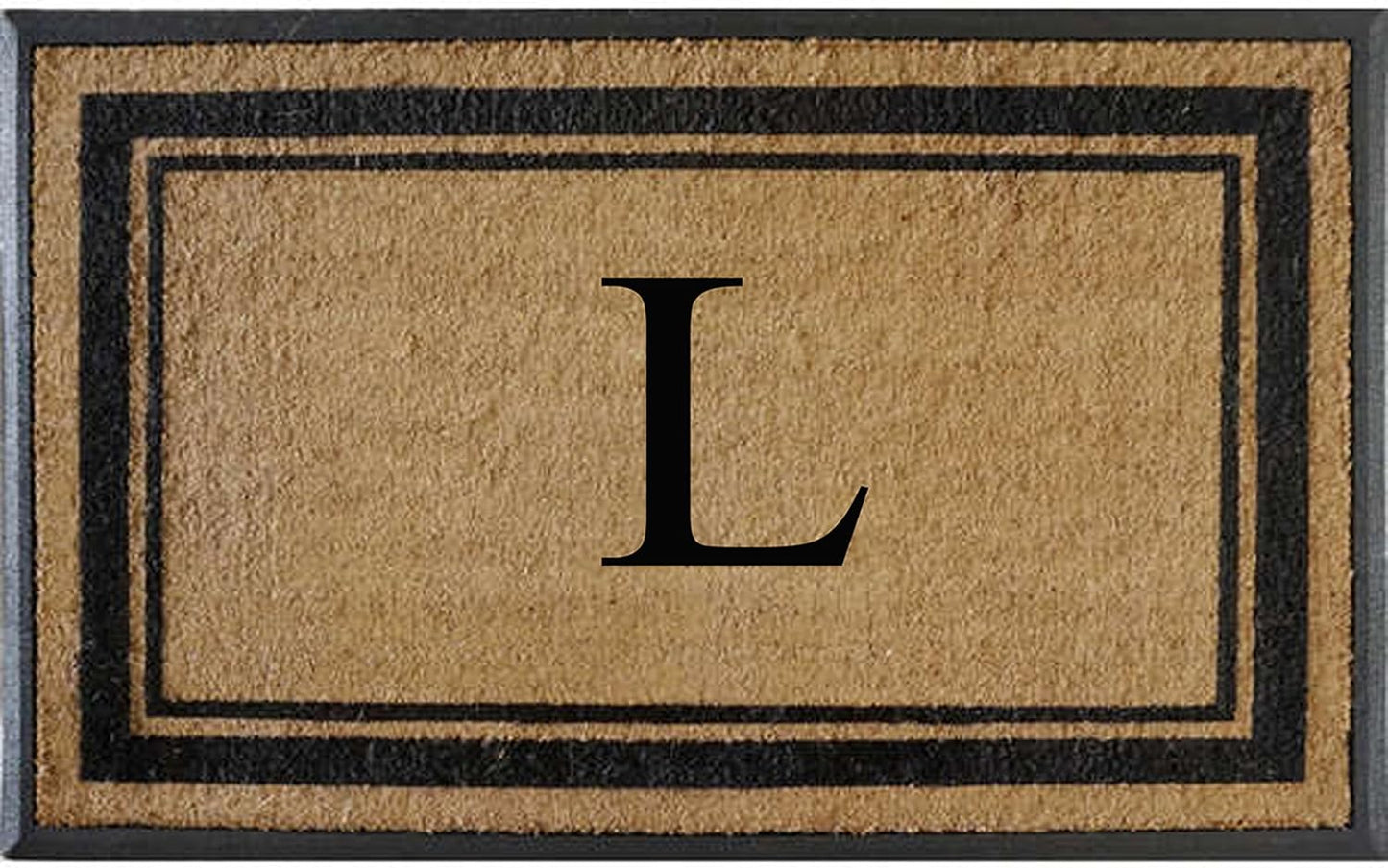 Natural Rubber & Coir Flocked Doormat for Front Door Use