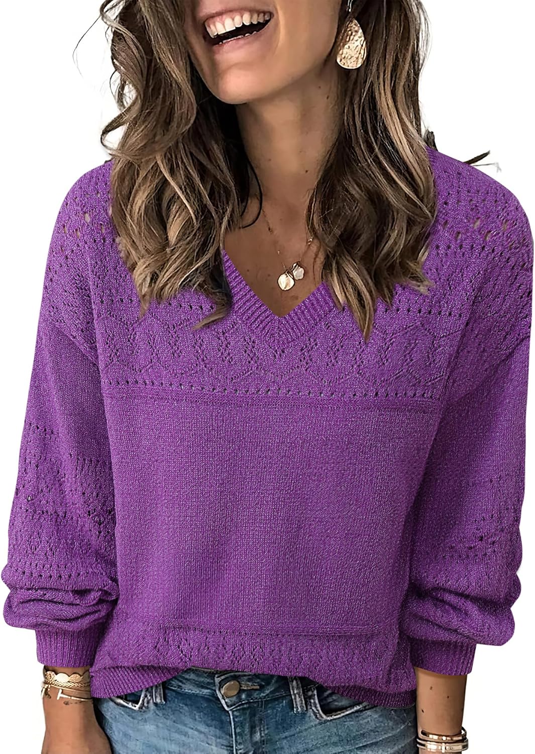 Messic Womens Pullover Sweaters for Casual Style and Comfort