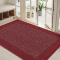 Red 32 in x 48 in Dirt Trapper Door Mat - Low Profile Entry Rug