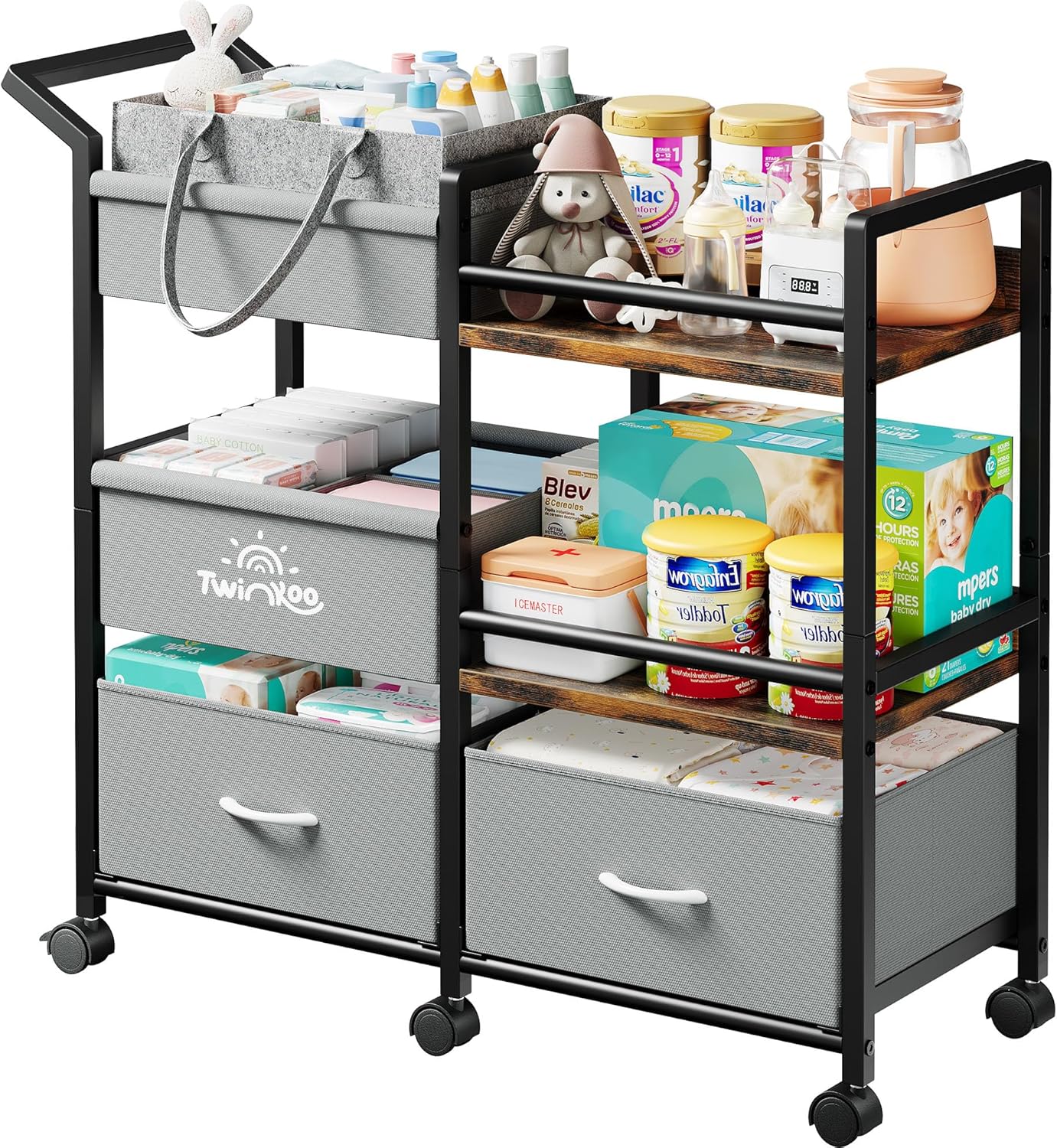 Baby Diaper Caddy Organizer for Nursery Essentials and More