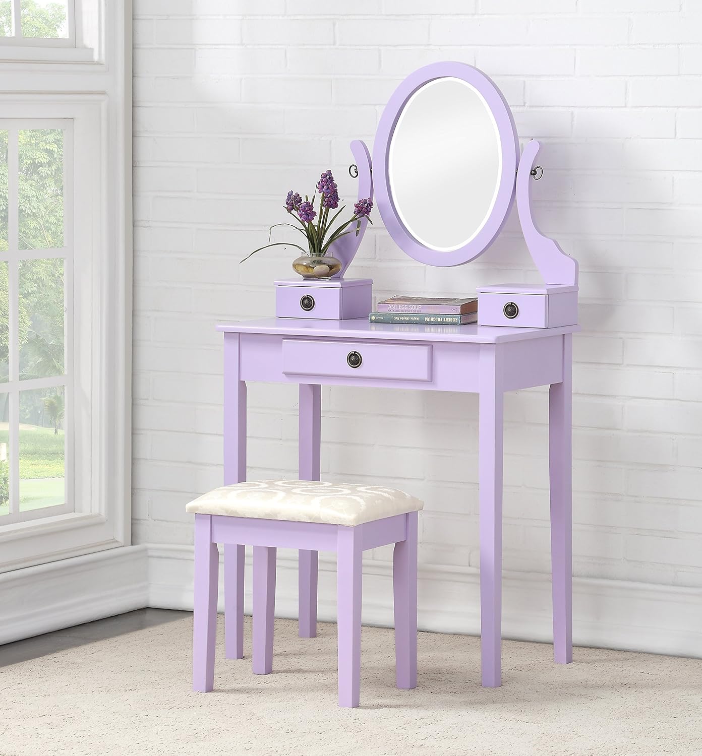 Moniya Purple Makeup Vanity Set