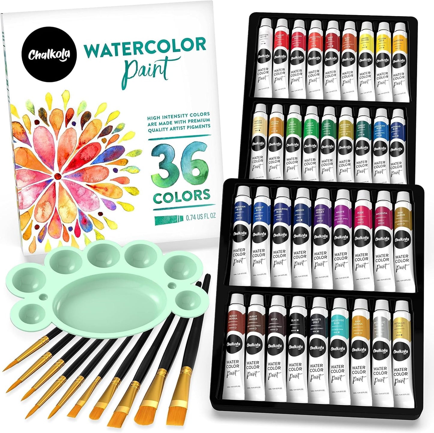 Chalkola Watercolor Paint Set for Vibrant Art Creations