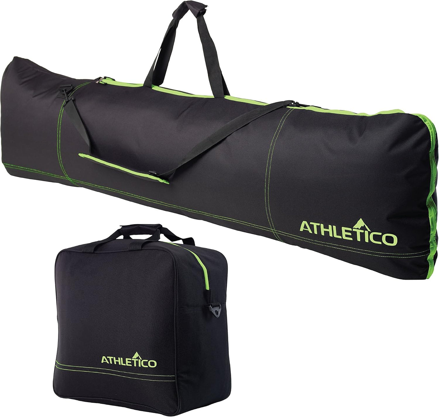 Padded Two-Piece Snowboard and Boot Bag Combo for Travel