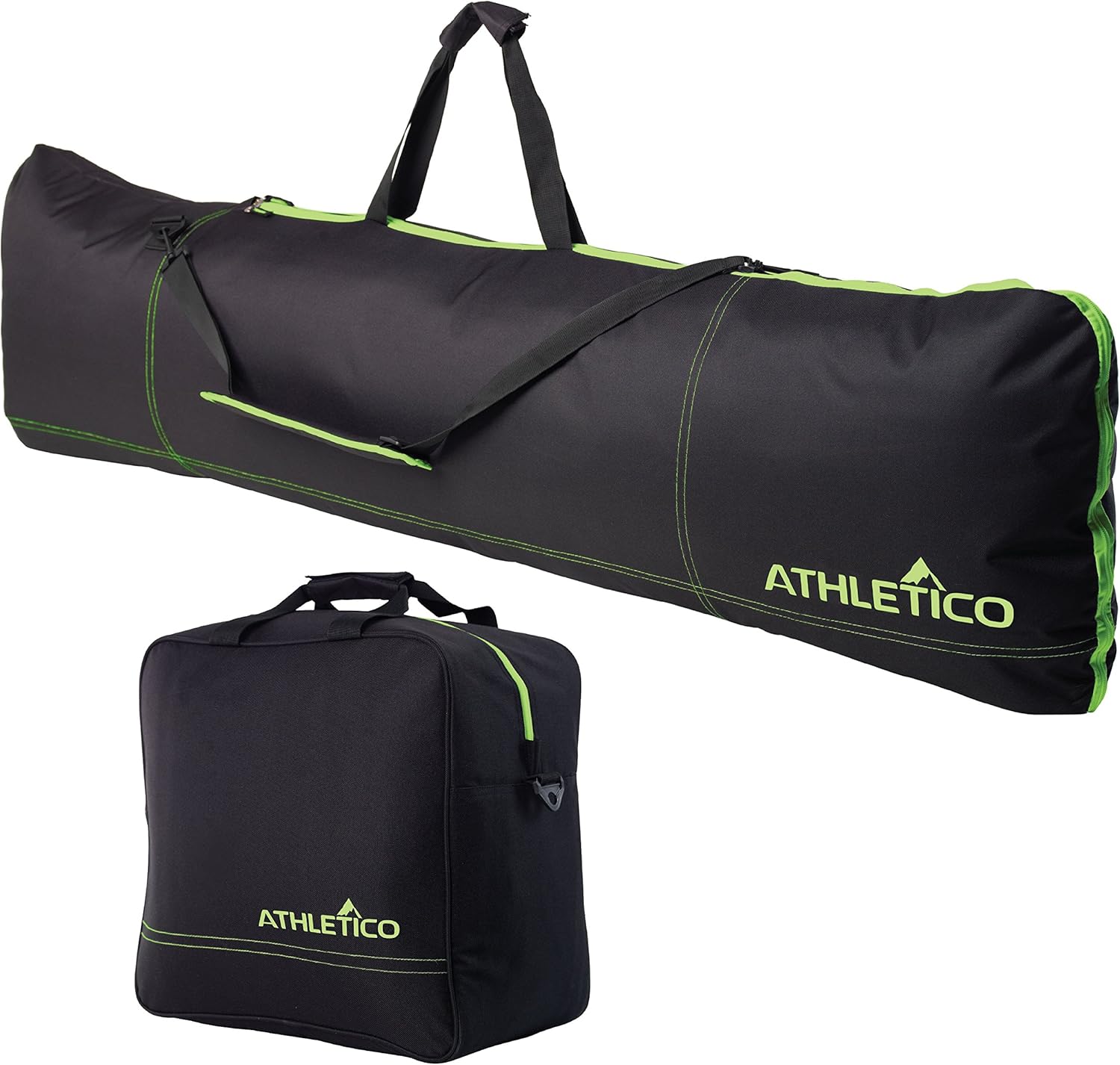 Padded Two-Piece Snowboard and Boot Bag Combo for Travel