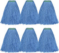 Cotton Looped-Open 24oz Mop Heads 6-Pack - Heavy Duty Replacement