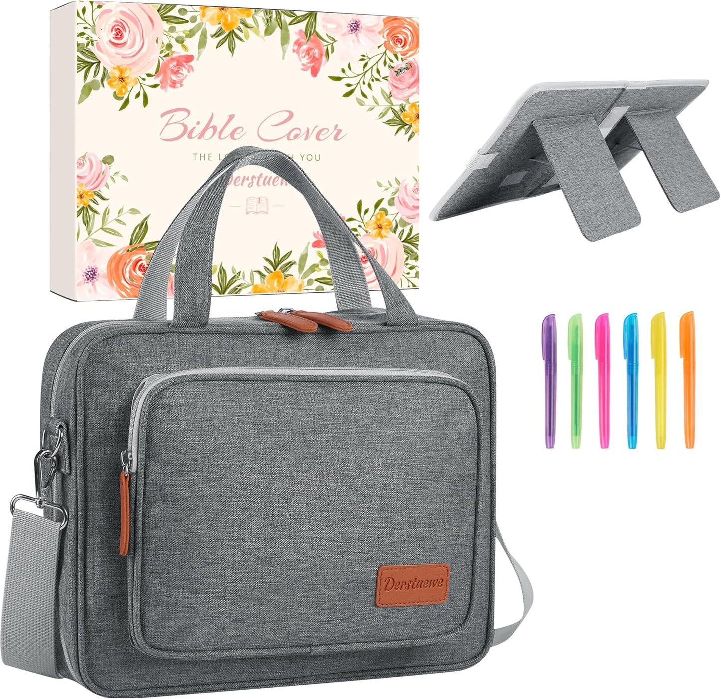 Stylish Premium Bible Cover Case for Women - Grey Color