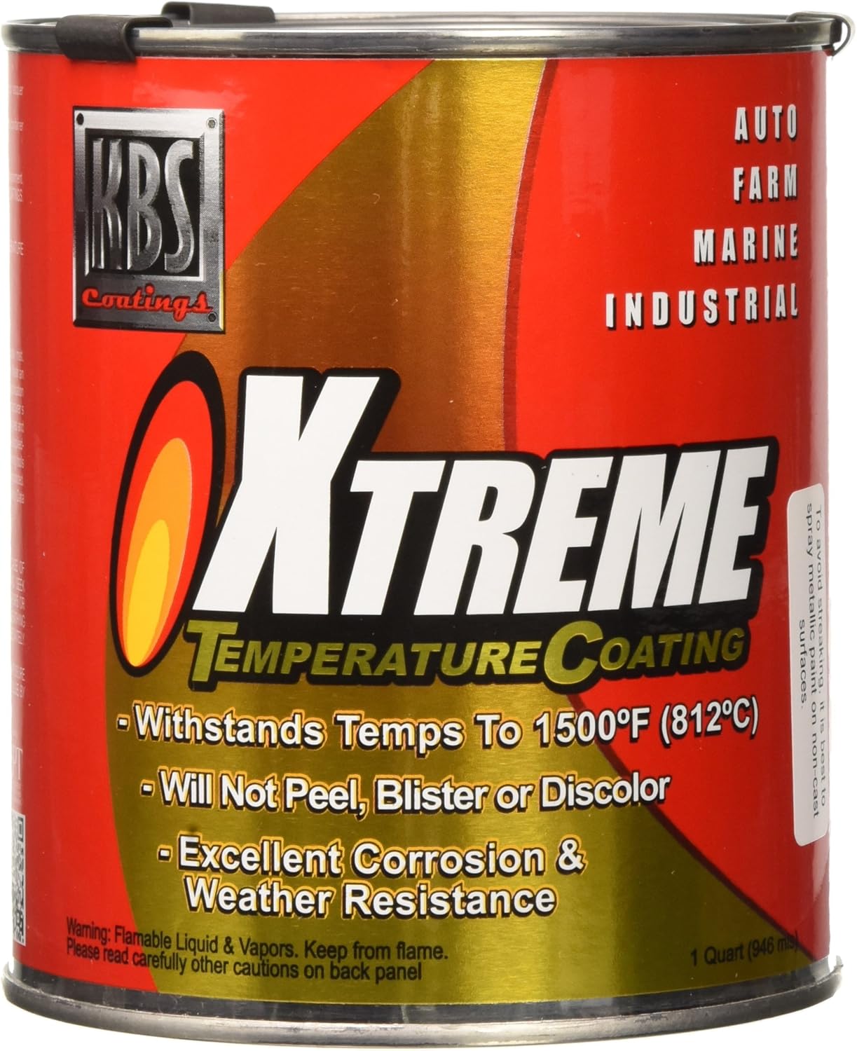 KBS Coatings Aluminum Xtreme Temperature Coating - 1 Quart Review