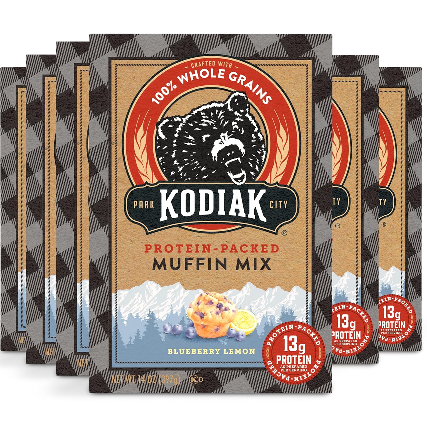 Kodiak Cakes Power Bake Protein Muffin Mix Blueberry Lemon