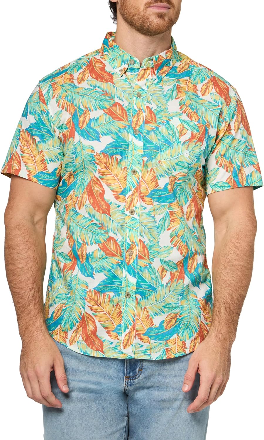 Eddie Bauer Mens Printed Baja Shirt for Comfortable Style