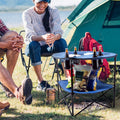 Wakeman 2-Tier Folding Table - Portable Outdoor Table