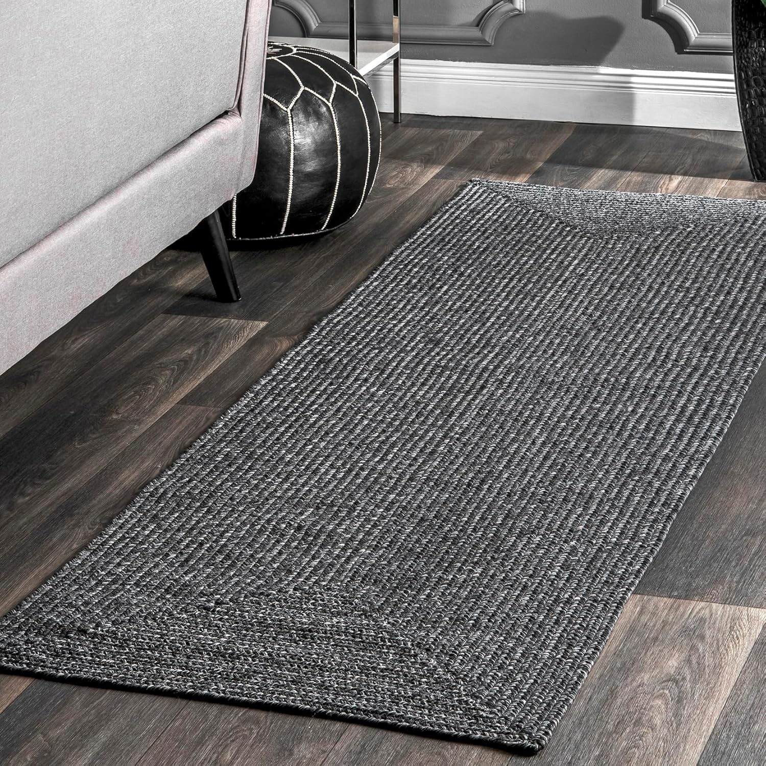 nuLOOM 2ft x 6ft Solid Hand Braided Indoor/Outdoor Area Rug Review