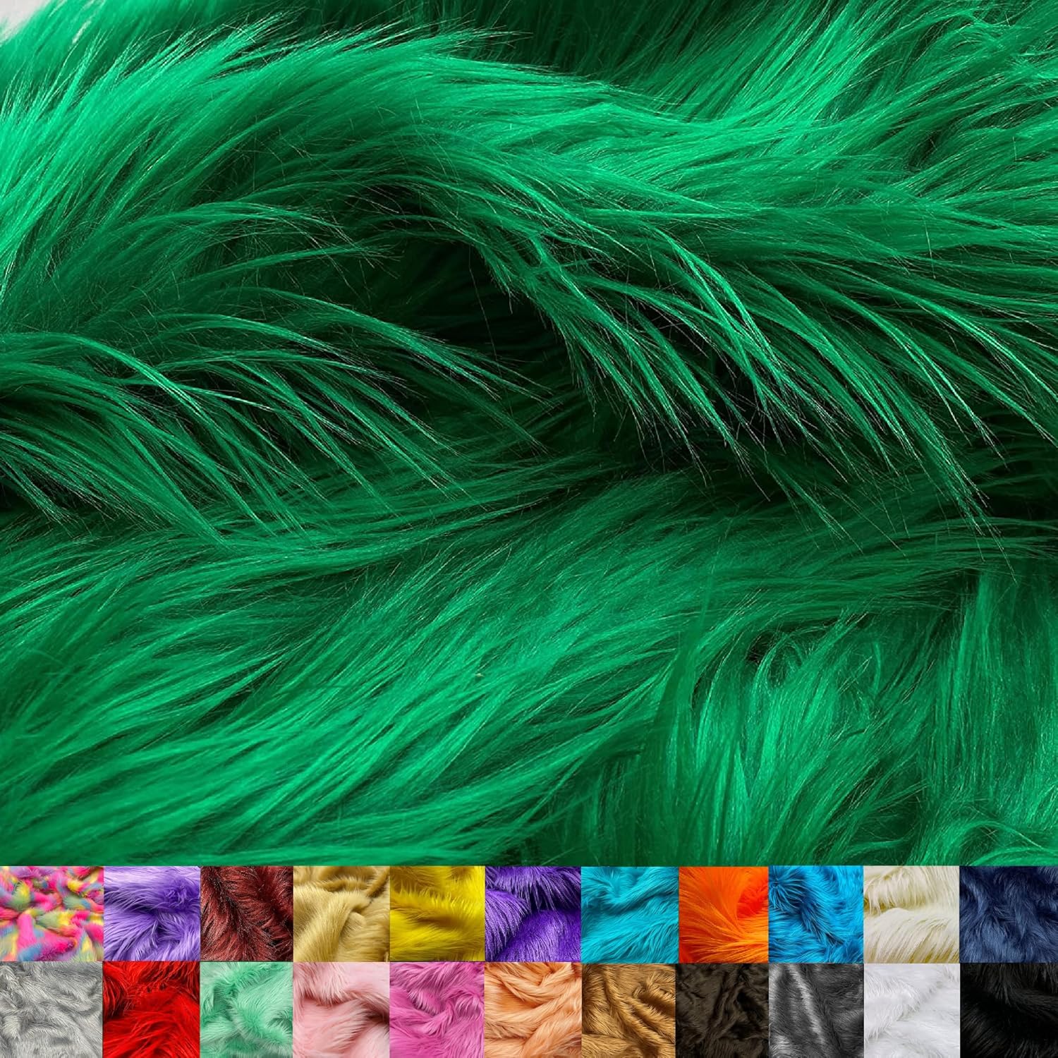 Ice Fabrics Faux Fur Fabric - Super Soft Shaggy Mohair 60in