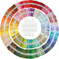 Caydo 447 Color Embroidery Floss Set - Massive Color Range for Crafts