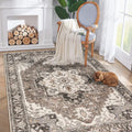 Washable Living Room Area Rug 5 x 7 - Stain Resistant, Non-Slip